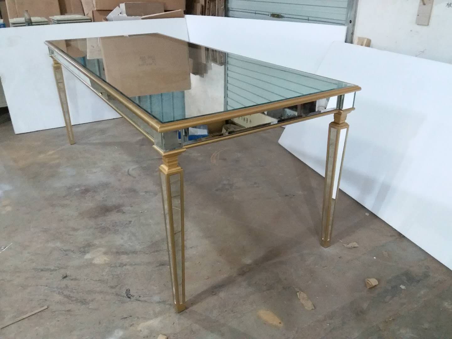mirror  display table